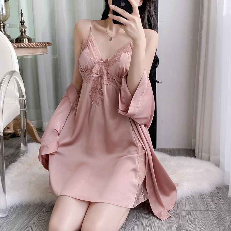 2-teiliges V-Ausschnitt Badema – Robe Silk Women Bewertung und Preis