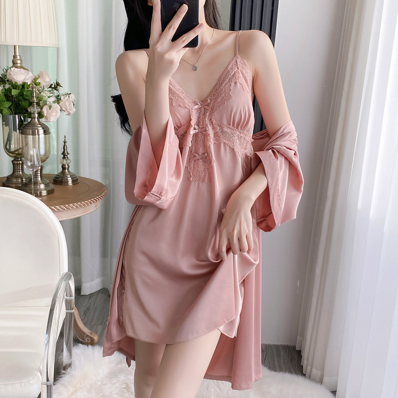 2-teiliges V-Ausschnitt Badema – Robe Silk Women Bewertung und Preis